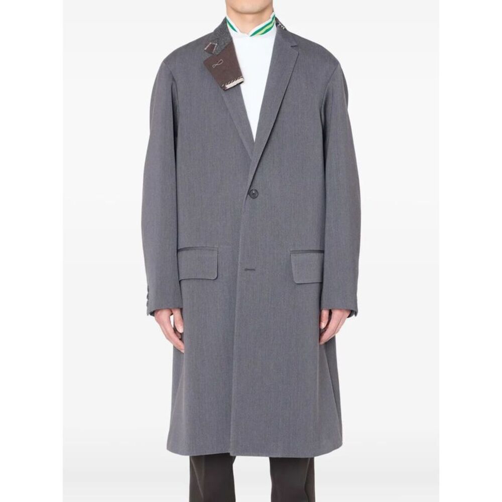 Kolor Men "Coat 06" Long Classic Coat